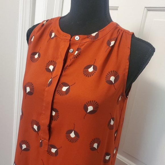 LOFT Sleeveless Fit & Flare Dress Size SP, Classic, Casual, Colorful - Picture 2 of 9